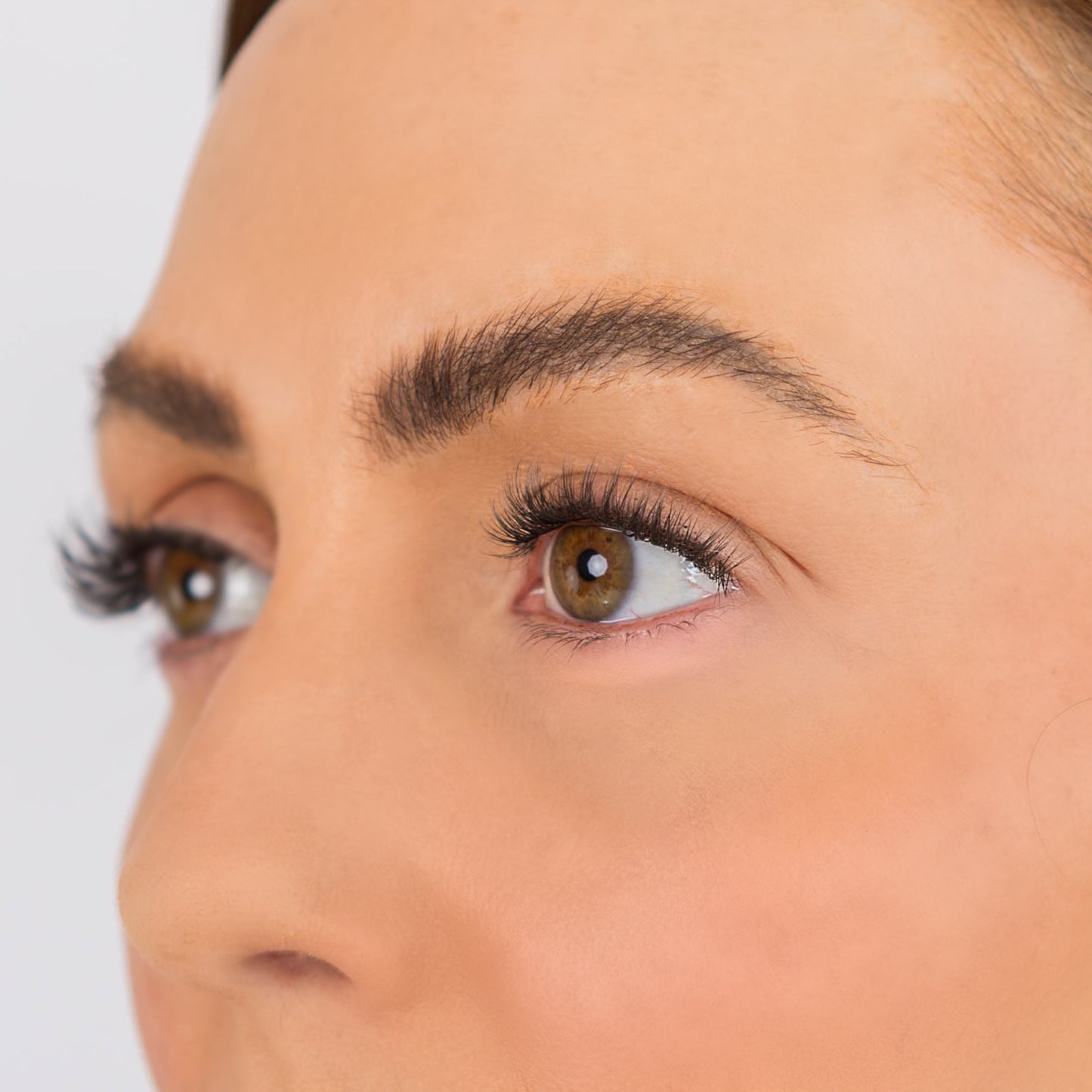 DIY lash pre glued eyes side flow