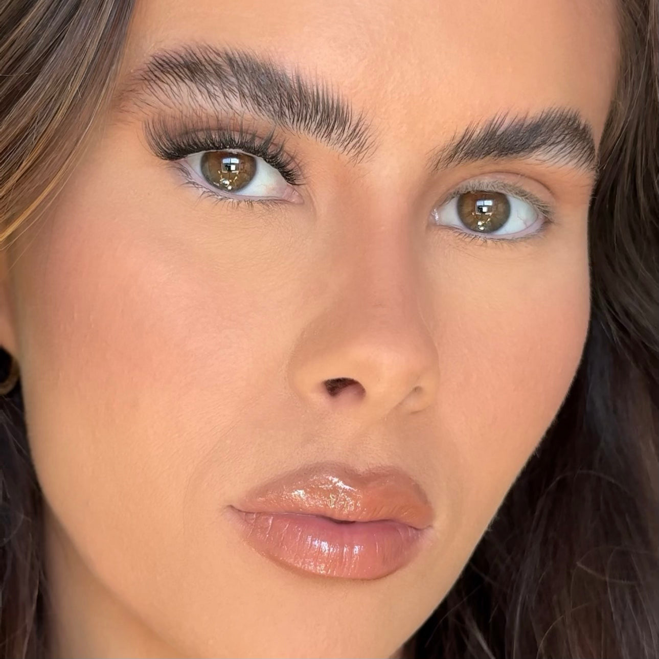 Close-up of a woman's face with Flirty Quickies